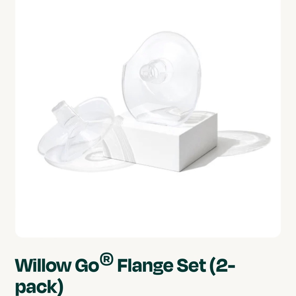 Willow Go Flange Set (2-pack) 27mm - never used - unopened box